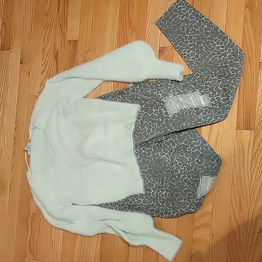 Parker Smith jeans and Marled sweater set.